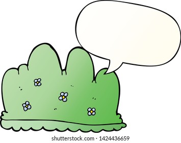 cobertura de dibujos animados con burbuja de voz en un estilo de gradiente suave