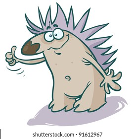 Cartoon Hedgehog.
