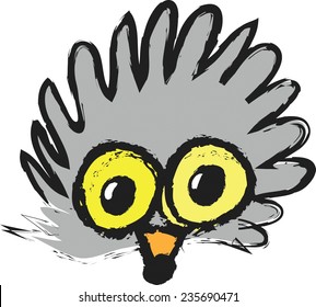 cartoon Hedgehog, vector illustration