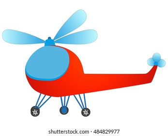 Cartoon helicopter.