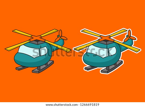 cartoon helicopter\
vector