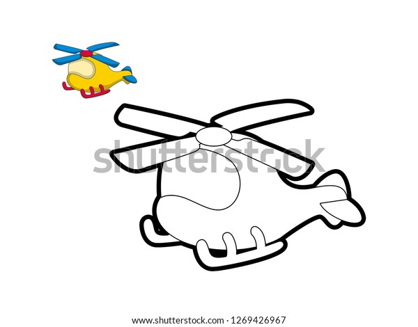 cartoon helicopter\
vector