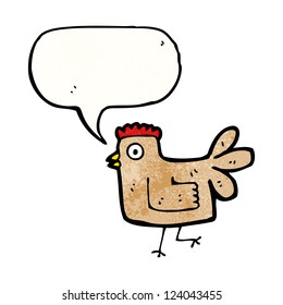 cartoon hen