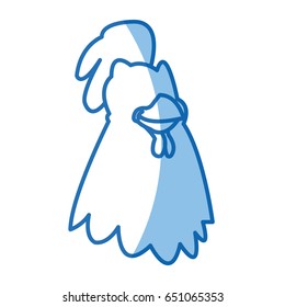 cartoon hen bird farm animal domestic image