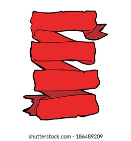 cartel de desplazamiento heráldico de dibujos animados