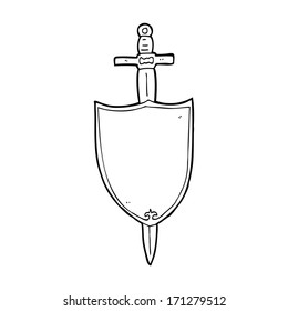 cartoon heraldic shield