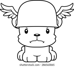 A cartoon Hermes bear looking angry.