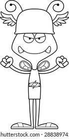 A cartoon Hermes bee looking angry.