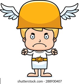 A cartoon Hermes boy looking angry.