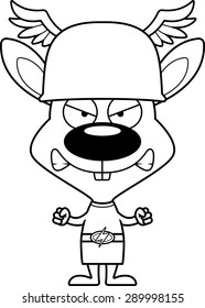 A cartoon Hermes bunny looking angry.