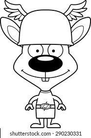 A cartoon Hermes bunny smiling.