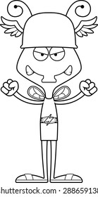 A cartoon Hermes fly looking angry.