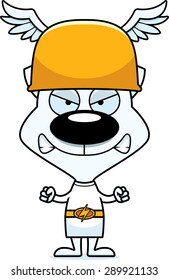 A cartoon Hermes kitten looking angry.
