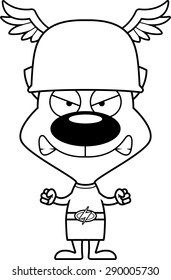 A cartoon Hermes kitten looking angry.