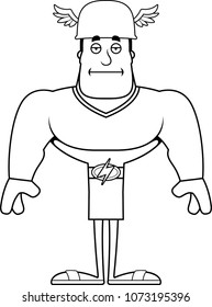 A cartoon Hermes looking bored.