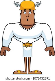 A cartoon Hermes looking surprised.