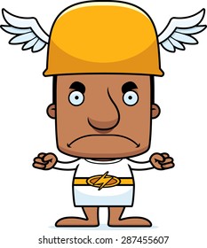 A cartoon Hermes man looking angry.