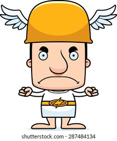 A cartoon Hermes man looking angry.