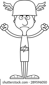 A cartoon Hermes man looking angry.