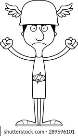 A cartoon Hermes man looking angry.