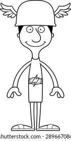 A cartoon Hermes man smiling.