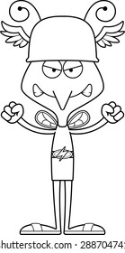 A cartoon Hermes mosquito looking angry.