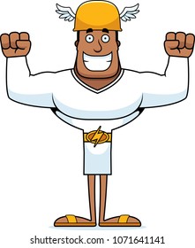 A cartoon Hermes smiling.