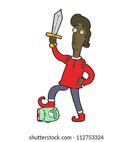 príncipe heroico de dibujos animados