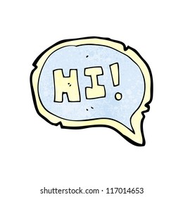 cartoon hi symbol