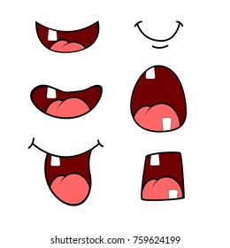 Cartoon Hick Mouth Set