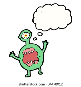 cartoon hideous monster