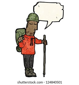 cartoon hiker