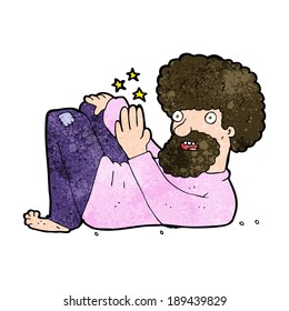 cartoon hippie man