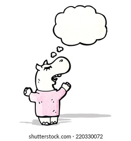 Cartoon Nilpferd