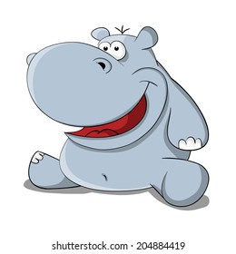 Cartoon cartoon  hippopotamus