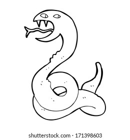 cartoon hissing snake
