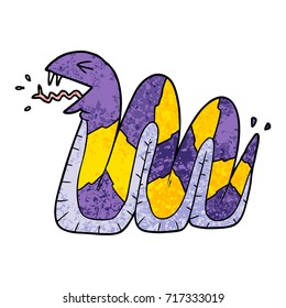 serpiente silvestre de dibujos animados