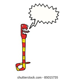 cartoon hissing snake