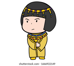 Cartoon Historical Ancient Cleopatra Pharaoh