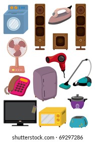 cartoon home Appliance icon