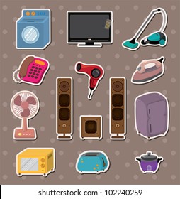 cartoon home Appliance stickers