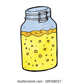 cartoon home made preserve