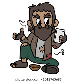 Homeless Man Cartoon Images Stock Photos Vectors Shutterstock