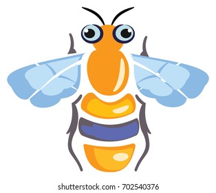 Cartoon Honey Bee