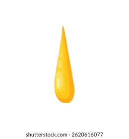 Cartoon honey dripping icon. Sticky sweet dripping spots, flowing sugar syrup, melting honey splatters flat vector illustration icon. Sweet honey drops on white background