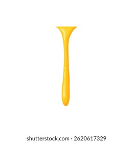 Cartoon honey dripping icon. Sticky sweet dripping spots, flowing sugar syrup, melting honey splatters flat vector illustration icon. Sweet honey drops on white background