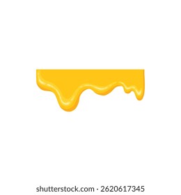 Cartoon honey dripping icon. Sticky sweet dripping spots, flowing sugar syrup, melting honey splatters flat vector illustration icon. Sweet honey drops on white background