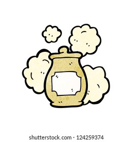 cartoon honey jar