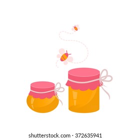 Cartoon honey vector, cute honey