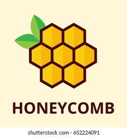 cartoon honeycomb with text